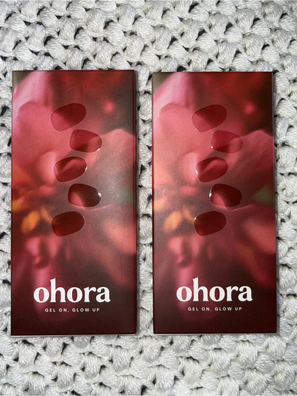 2 sets of Ohora N Ruby French Nails